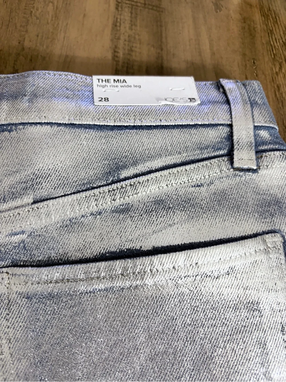 Joe's Jeans The Mia Metallic High Rise Wide Leg - NWOT